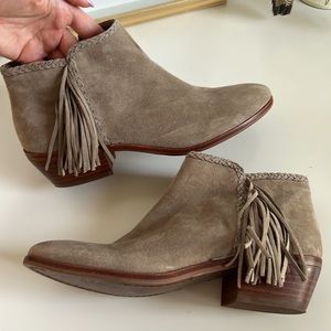 Sam Edelman suede fringe booties